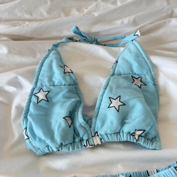 Bart Simpson Matching Set Custom Made 1990s Quilt Rework Size S - Picture 6 of 10